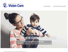 Tablet Screenshot of myvisioncare.com